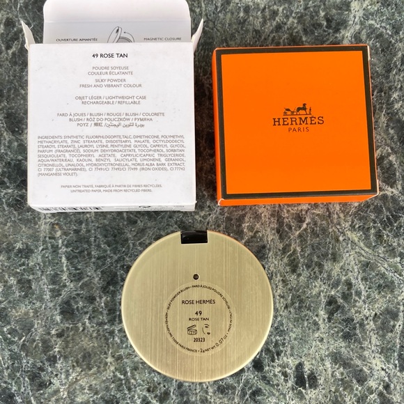 Hermes Rose Tan blush compact refillable 2g - Picture 3 of 4